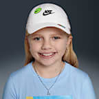 Nike Club Unstructured Futura Wash Cap Green White Hat Size